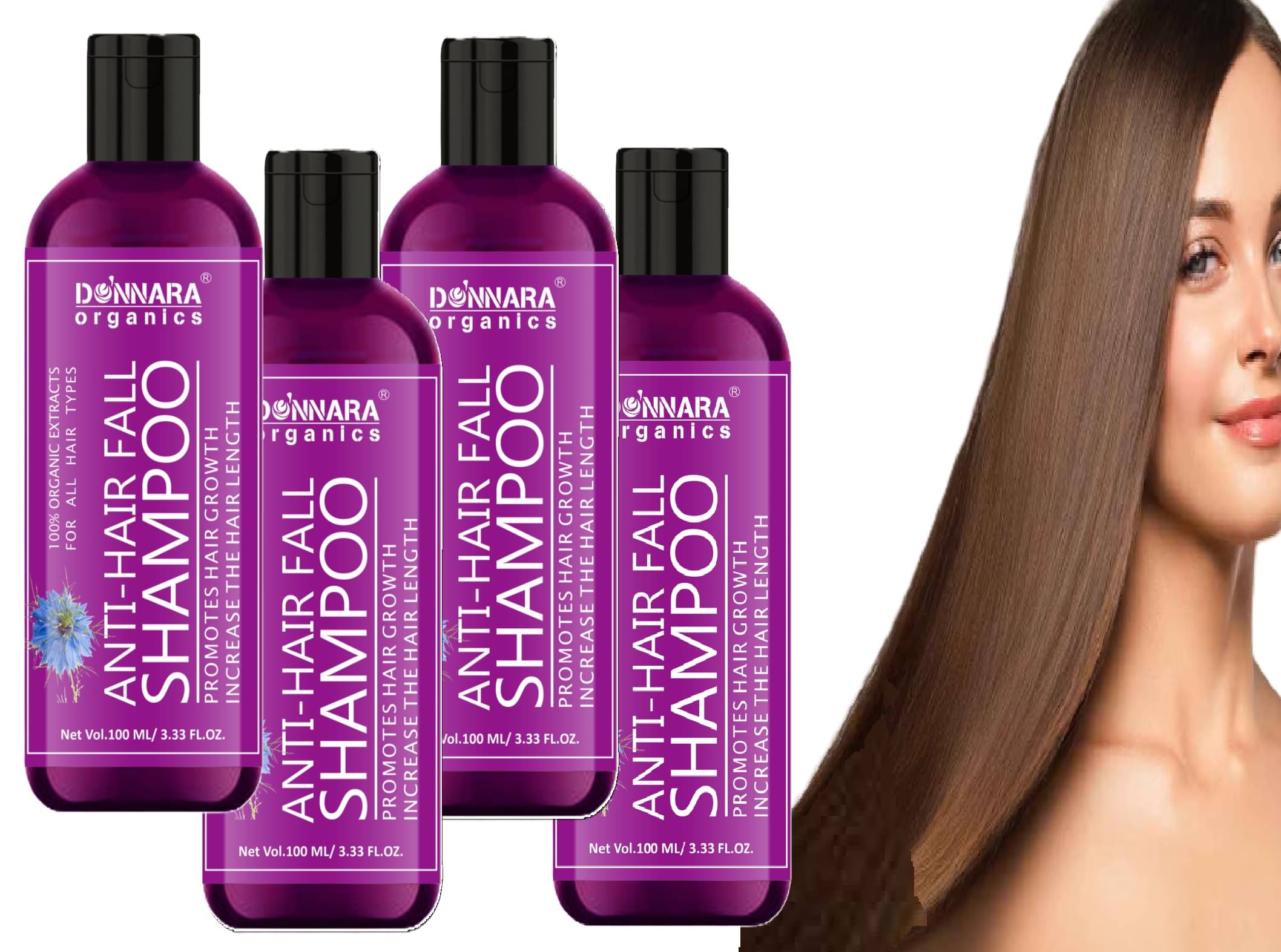 Donnara Organics Antibacterial Shampoo 100 ml ( Pack of 4 ) Donnara Organics Antibacterial Shampoo 100 ml ( Pack of 4 )