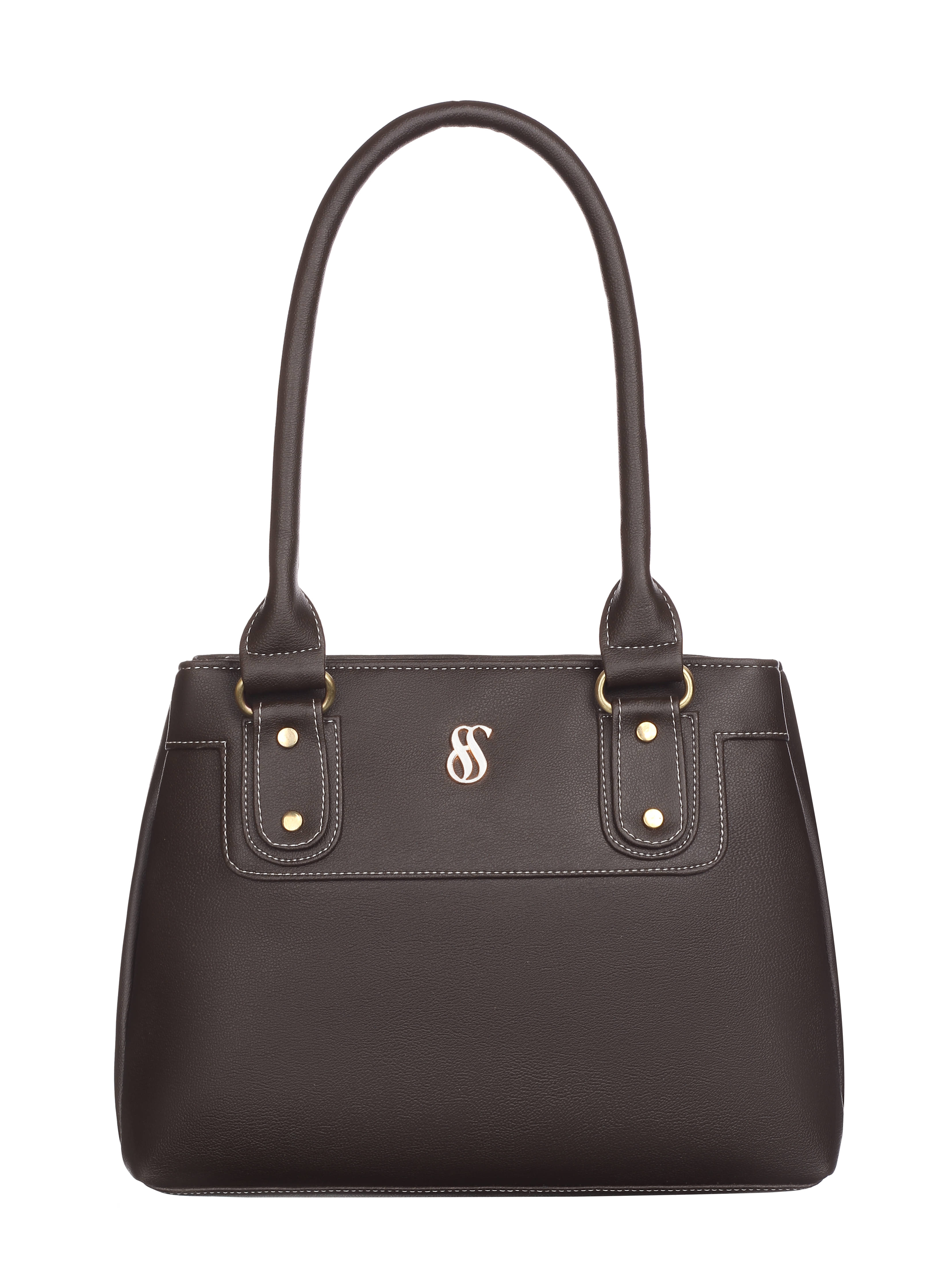     			Fostelo Brown Faux Leather Shoulder Bag