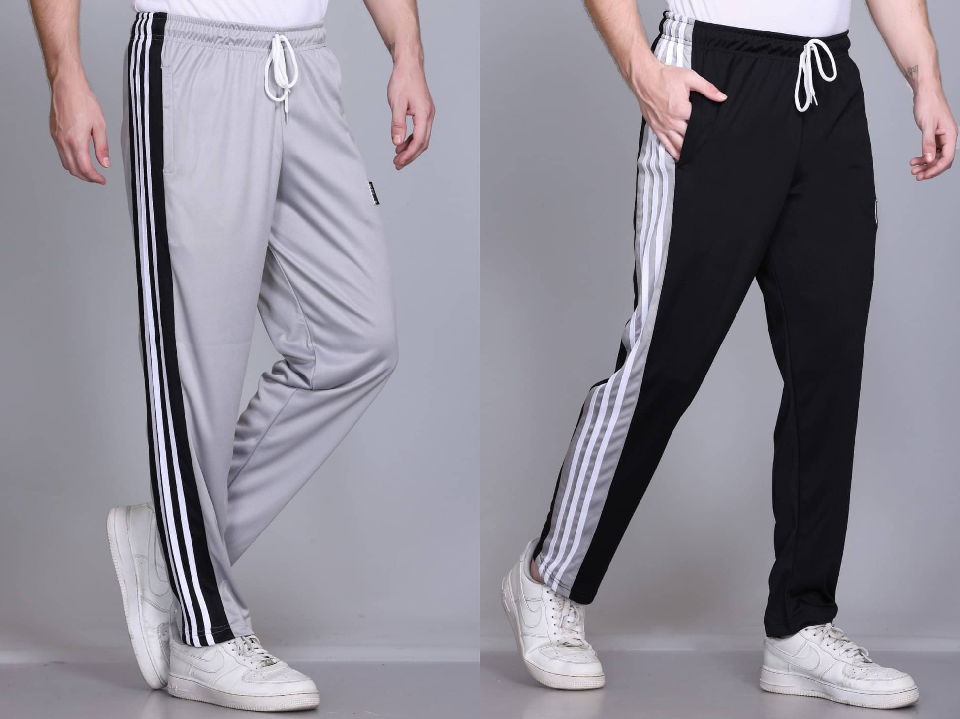     			HVBK Multicolor Polyester Men's Trackpants ( Pack of 2 )