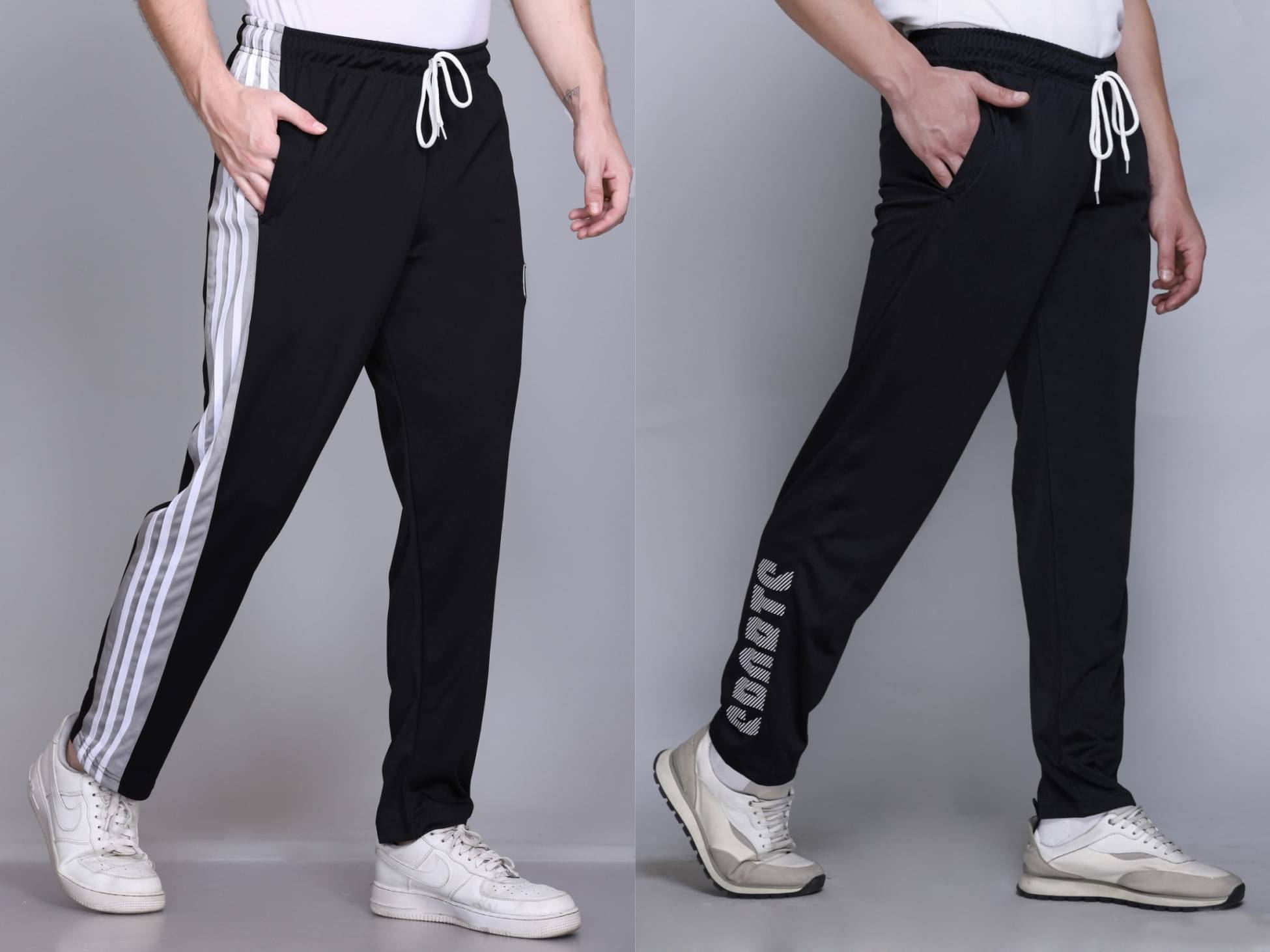 HVBK Multicolor Polyester Men's Trackpants ( Pack of 2 ) HVBK Multicolor Polyester Men's Trackpants ( Pack of 2 )