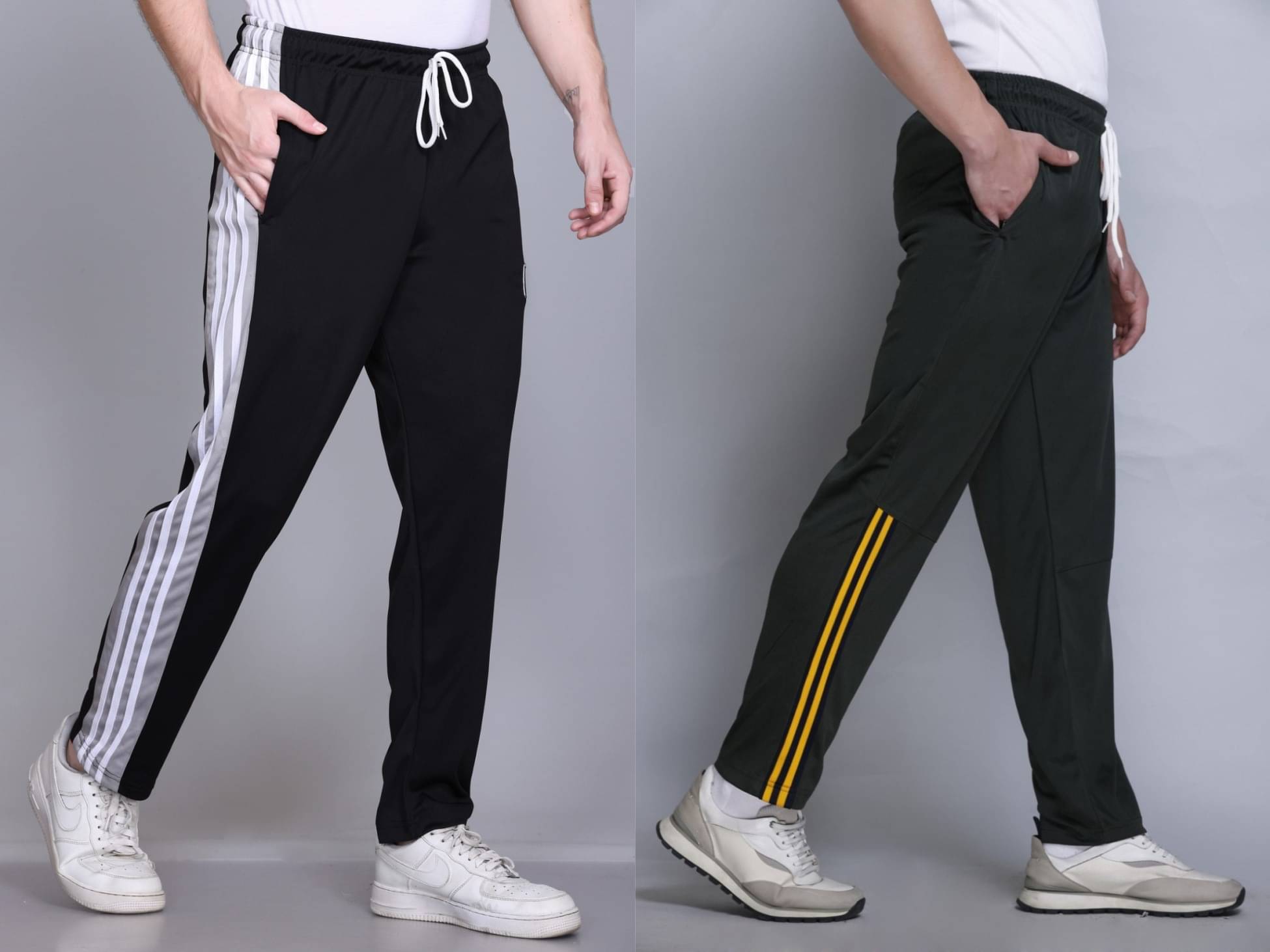 HVBK Multicolor Polyester Men's Trackpants ( Pack of 2 ) HVBK Multicolor Polyester Men's Trackpants ( Pack of 2 )