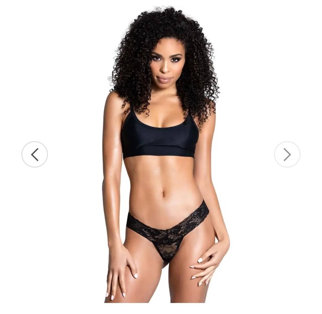 Intimate Pack of 1 Cotton Lycra Women's Thongs ( Black ) Intimate Pack of 1 Cotton Lycra Women's Thongs ( Black )