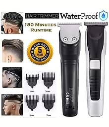 Intimify Beard & Hair Trimmer Black Cordless Beard Trimmer With 180 minutes Runtime