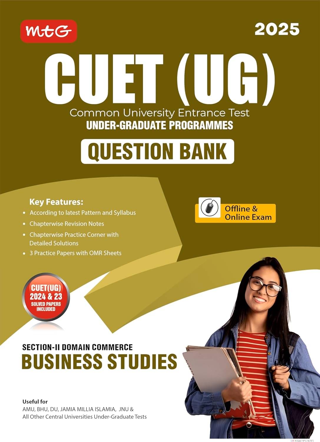 MTG NTA CUET (UG) Chapterwise Question Bank Business Studies With Practice Papers & OMR Sheet | Entrance Exam Preparation Book 2025 MTG NTA CUET (UG) Chapterwise Question Bank Business Studies With Practice Papers & OMR Sheet | Entrance Exam Preparation Book 2025
