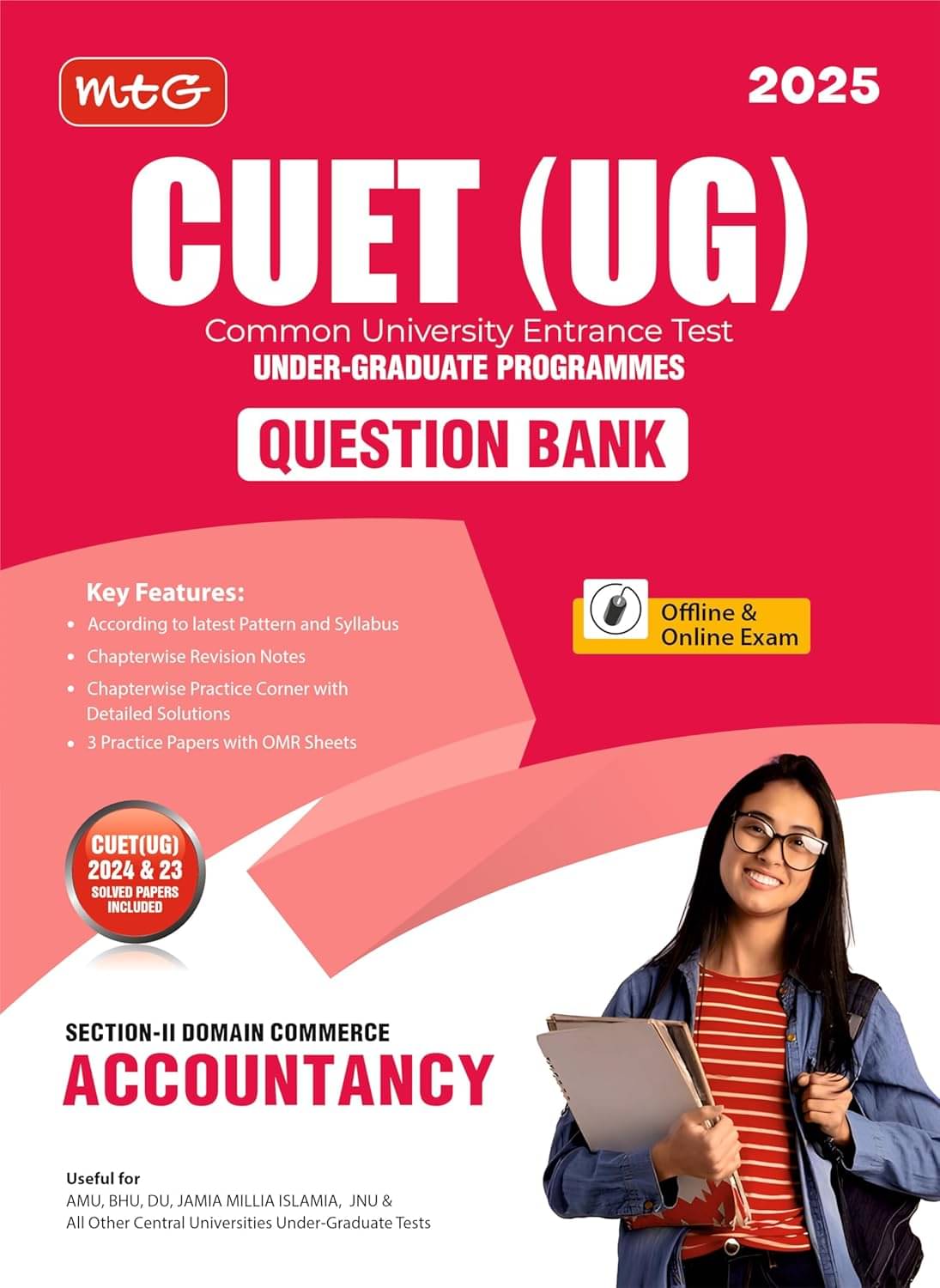 MTG NTA CUET (UG) Chapterwise Question Bank Accountancy With Practice Papers & OMR Sheet | Entrance Exam Preparation Book 2025 MTG NTA CUET (UG) Chapterwise Question Bank Accountancy With Practice Papers & OMR Sheet | Entrance Exam Preparation Book 2025