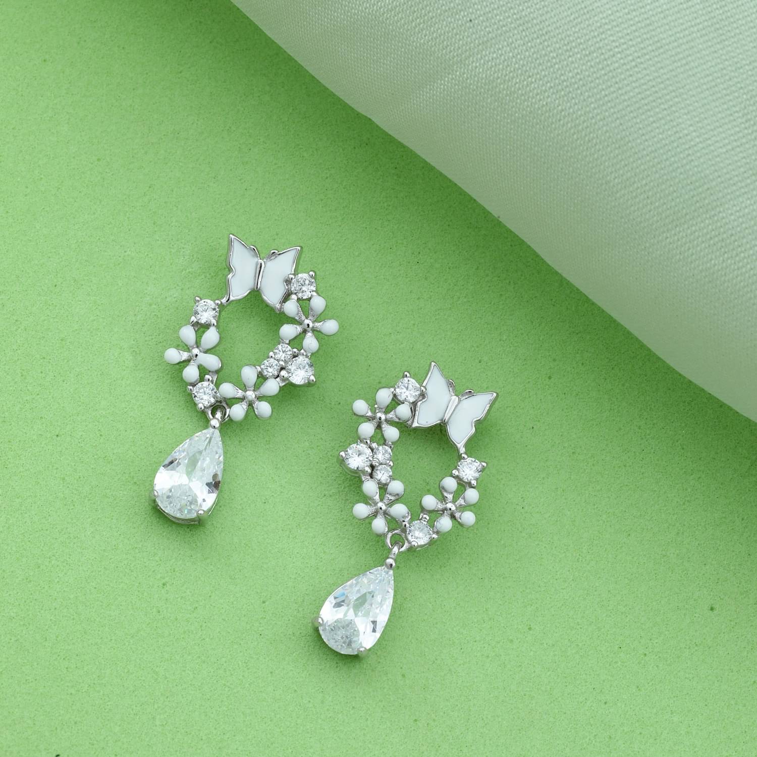     			Maira 925 Sterling Silver Silver Earring