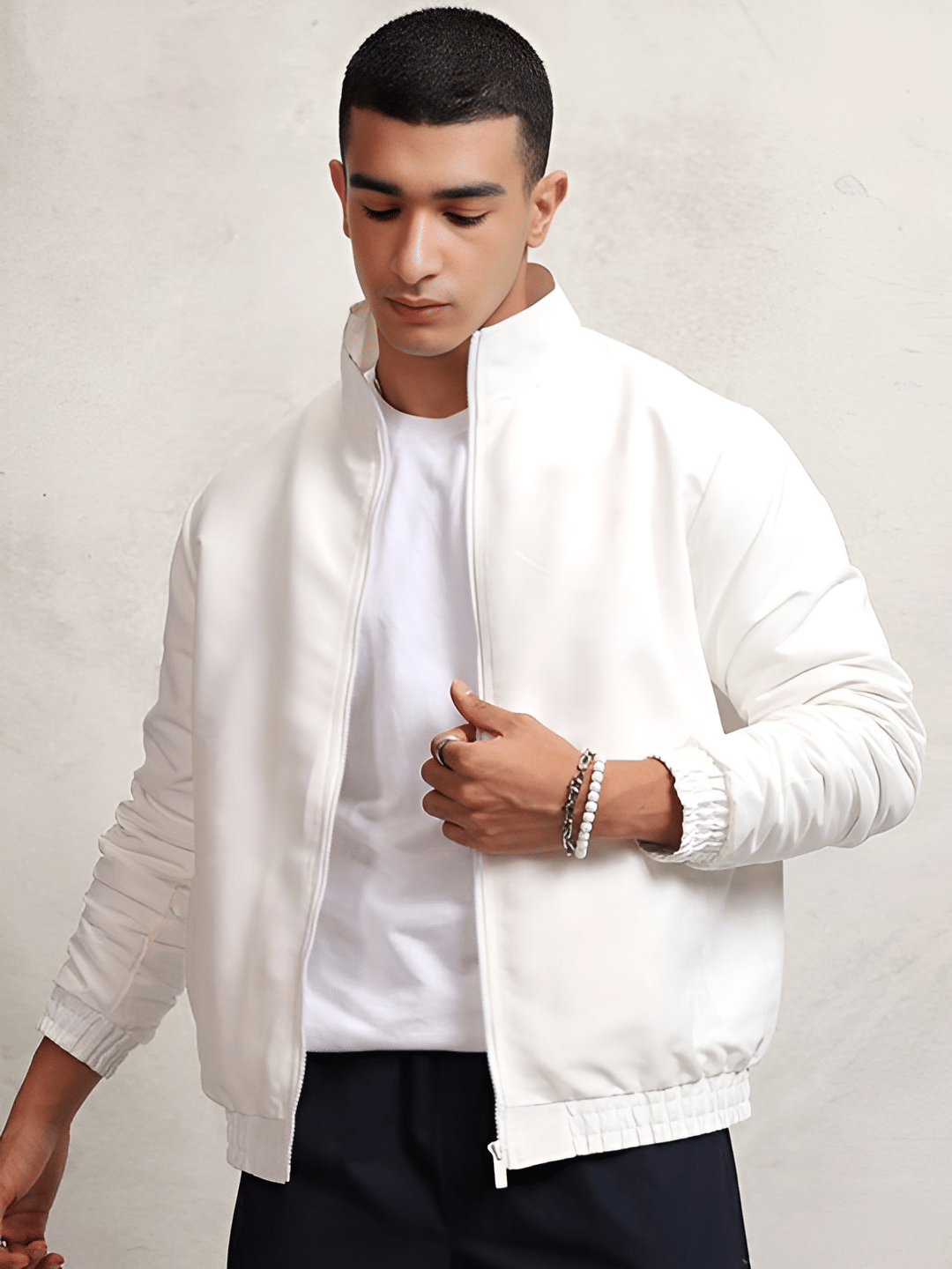 PLUS PARADISE Polyester Men's Casual Jacket - White ( Pack of 1 ) - Jackets & Coats | Buy online on ZillyBuy