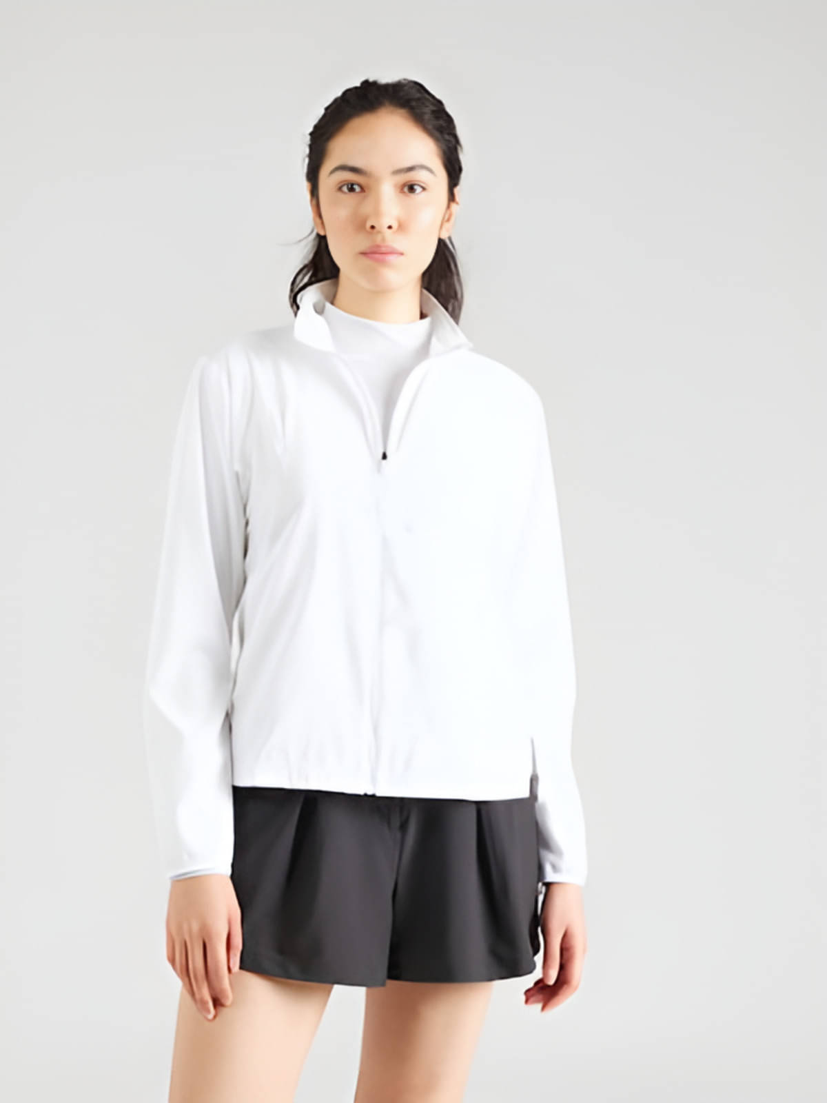 PLUS PARADISE - Polyester White Bomber Jackets PLUS PARADISE - Polyester White Bomber Jackets