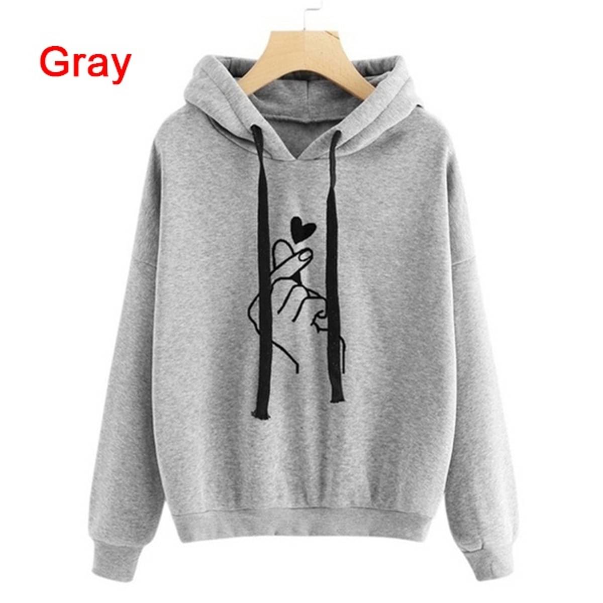 RAABTA FASHIION Fleece Women's Hooded Sweatshirt ( Grey ) RAABTA FASHIION Fleece Women's Hooded Sweatshirt ( Grey )