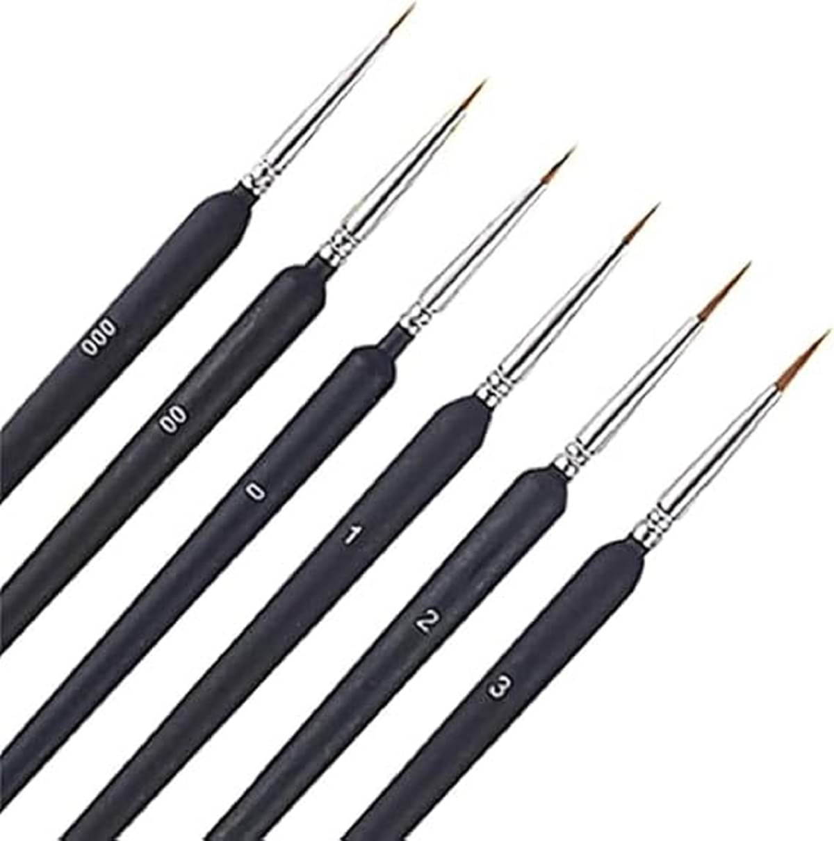     			RAMDEV ENTERPRISE  Fine Tip Paint Brush for Painting Fine Paint Brushes Detail Paint Brushes with Ergonomics Grip Handles Fine Tip Paint Brush for Crafts Acrylic Watercolor Oil Face Paint Multicolour