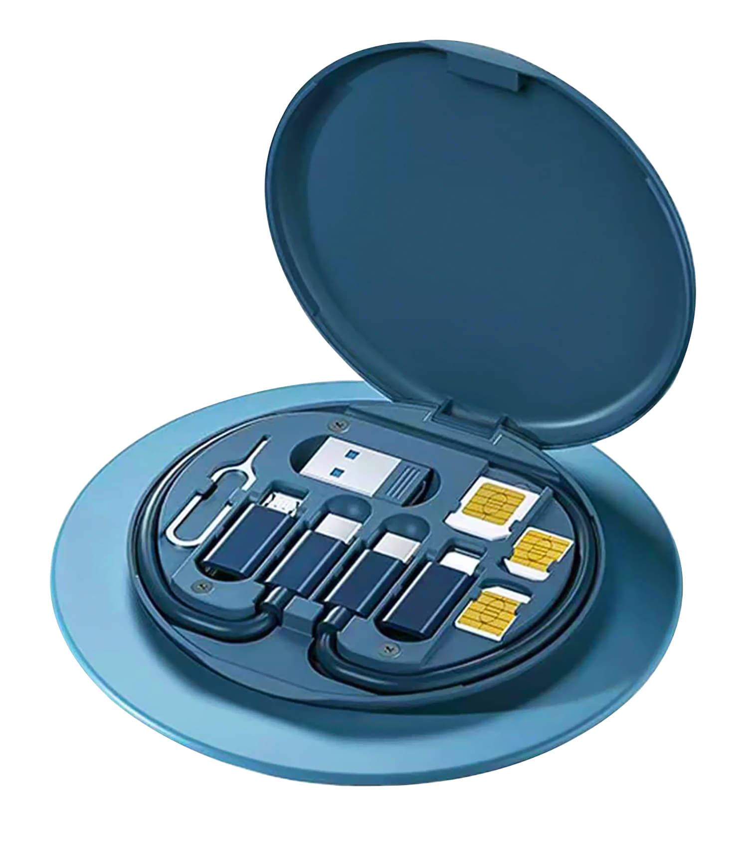     			Retailstore 0.25m Data Cables Travel Kit for Smarphones - Blue