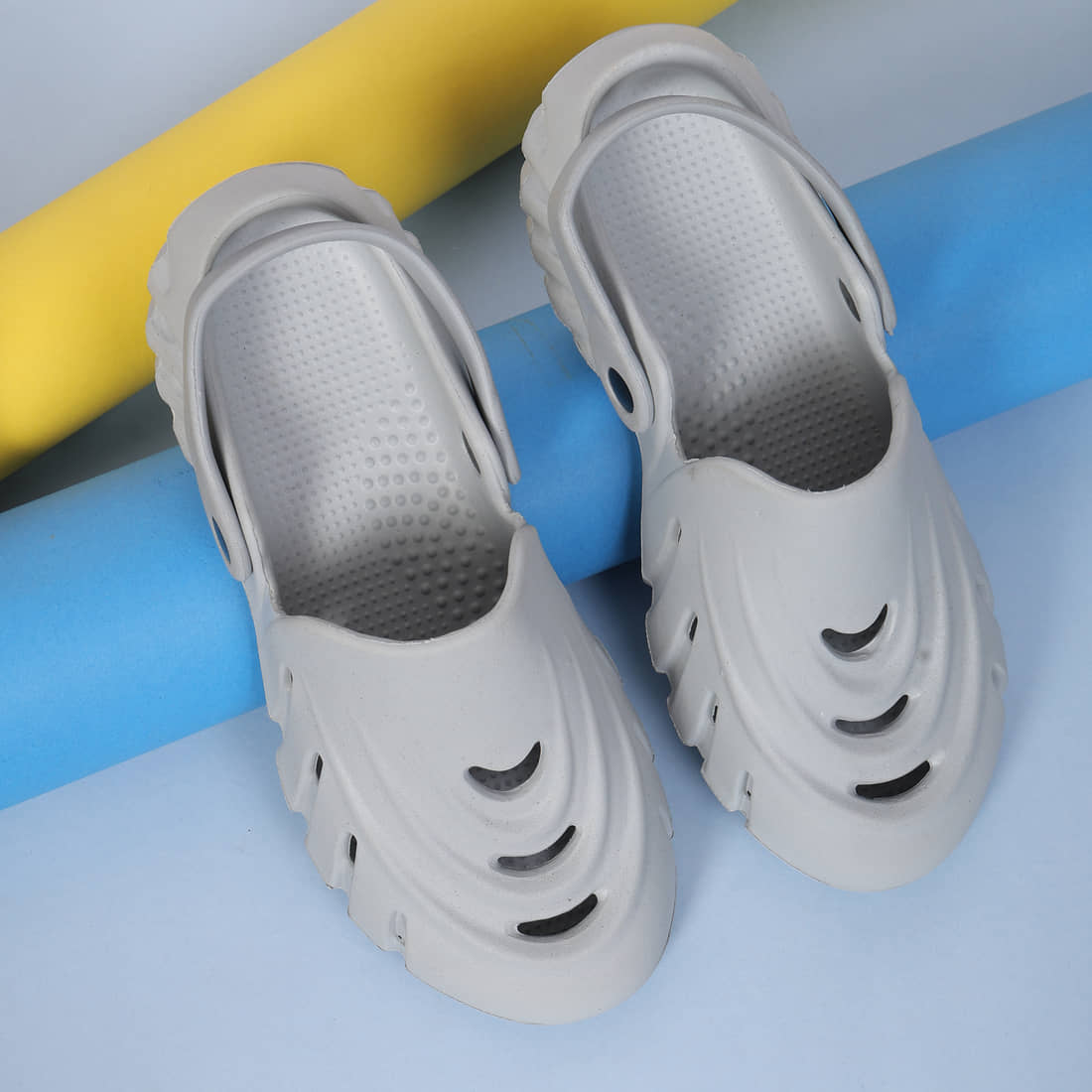Style Height - Grey Men's Clogs