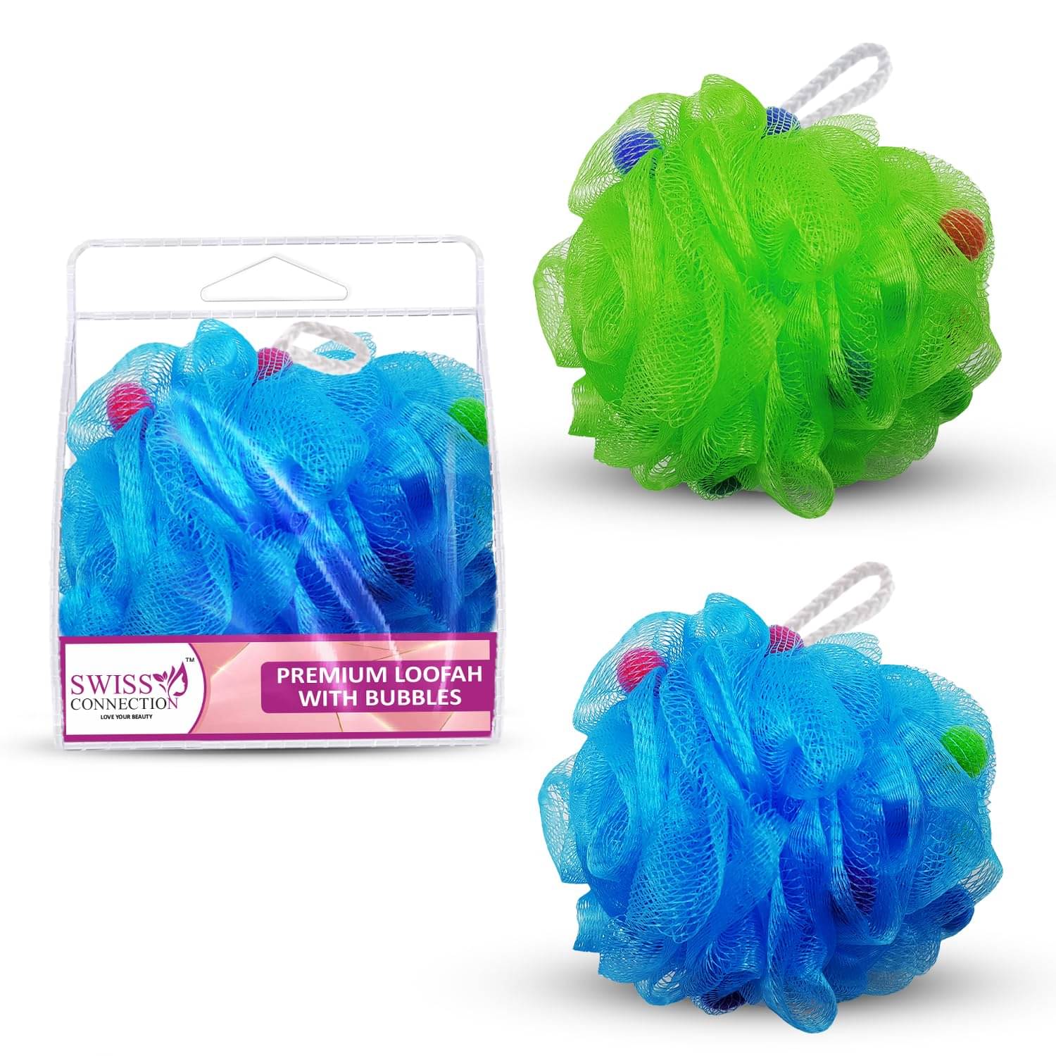     			Swiss Connection Loofah Pack of 2