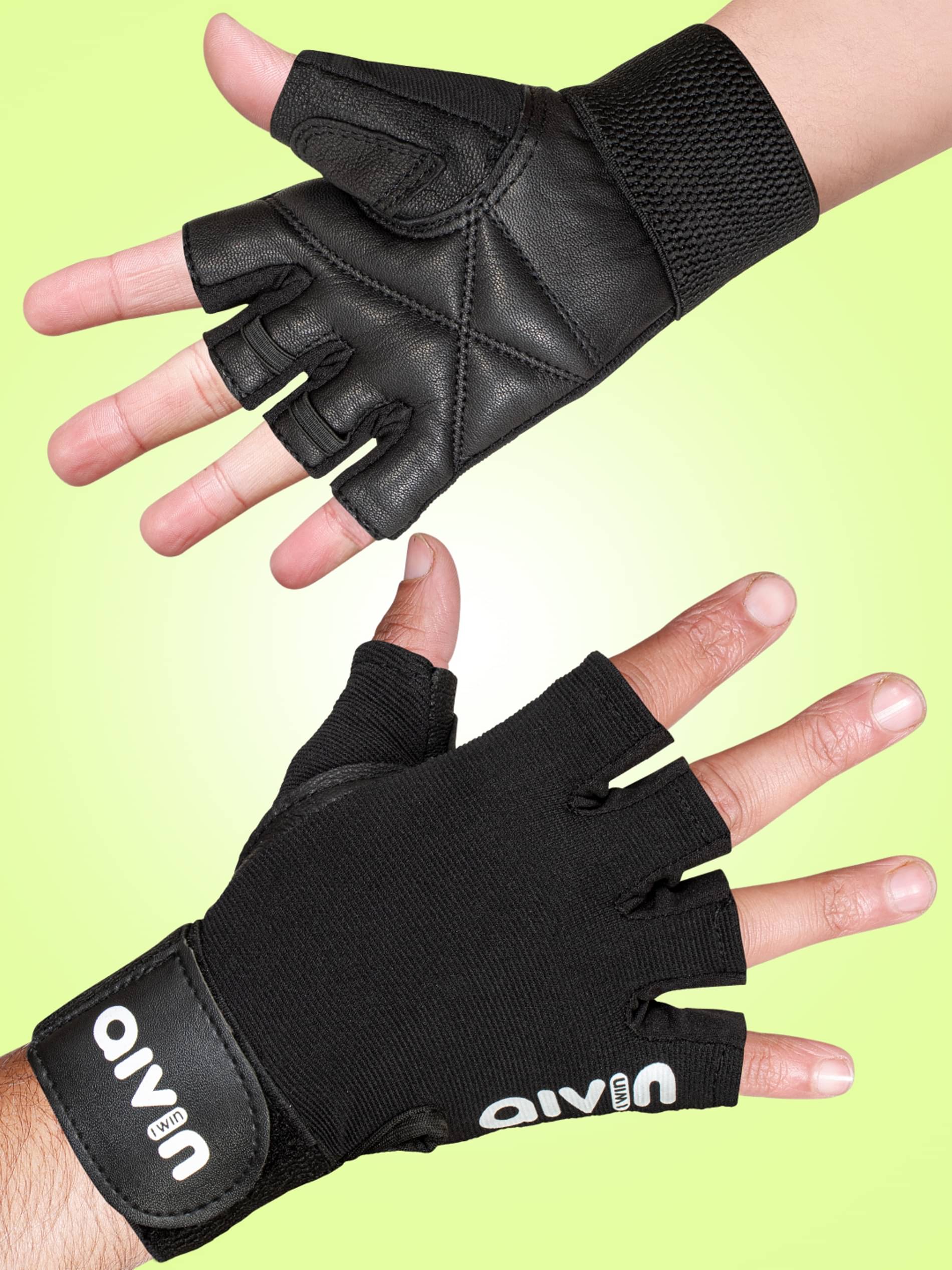 Aivin Booster Unisex Neoprene Gym Gloves For Professional Fitness Training and Workout With Half-Finger Length Aivin Booster Unisex Neoprene Gym Gloves For Professional Fitness Training and Workout With Half-Finger Length