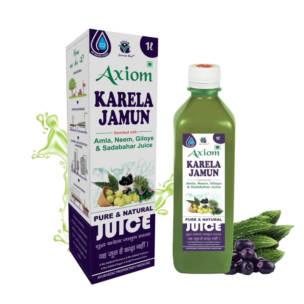     			Axiom Karela Jamun Juice 1Lt  Diabetes care Liquid 1000 gm Pack Of 1