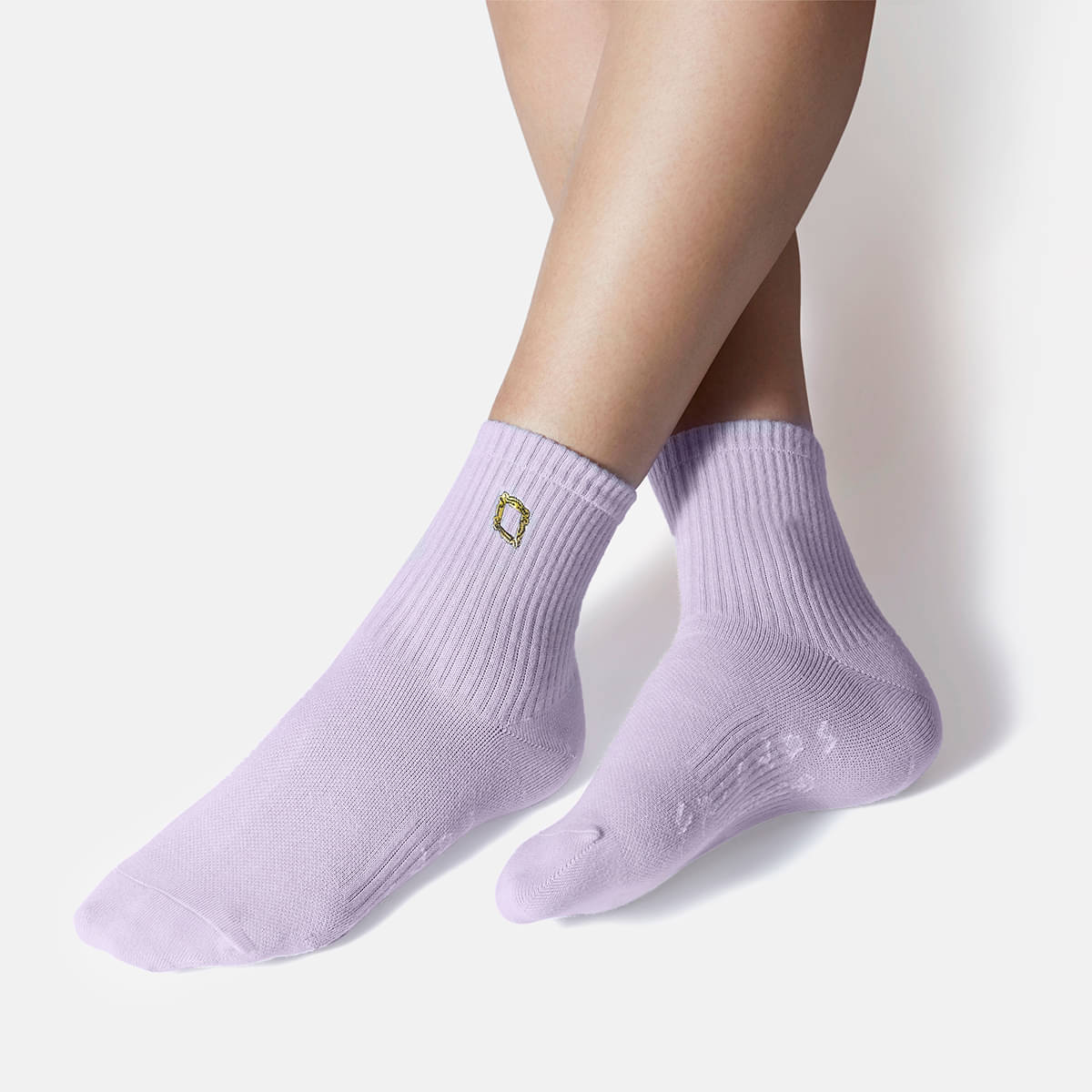     			Balenzia x Friends Pack of 3 Cotton Blend Women's Solid Ankle Length Socks ( Pink,Purple,White )