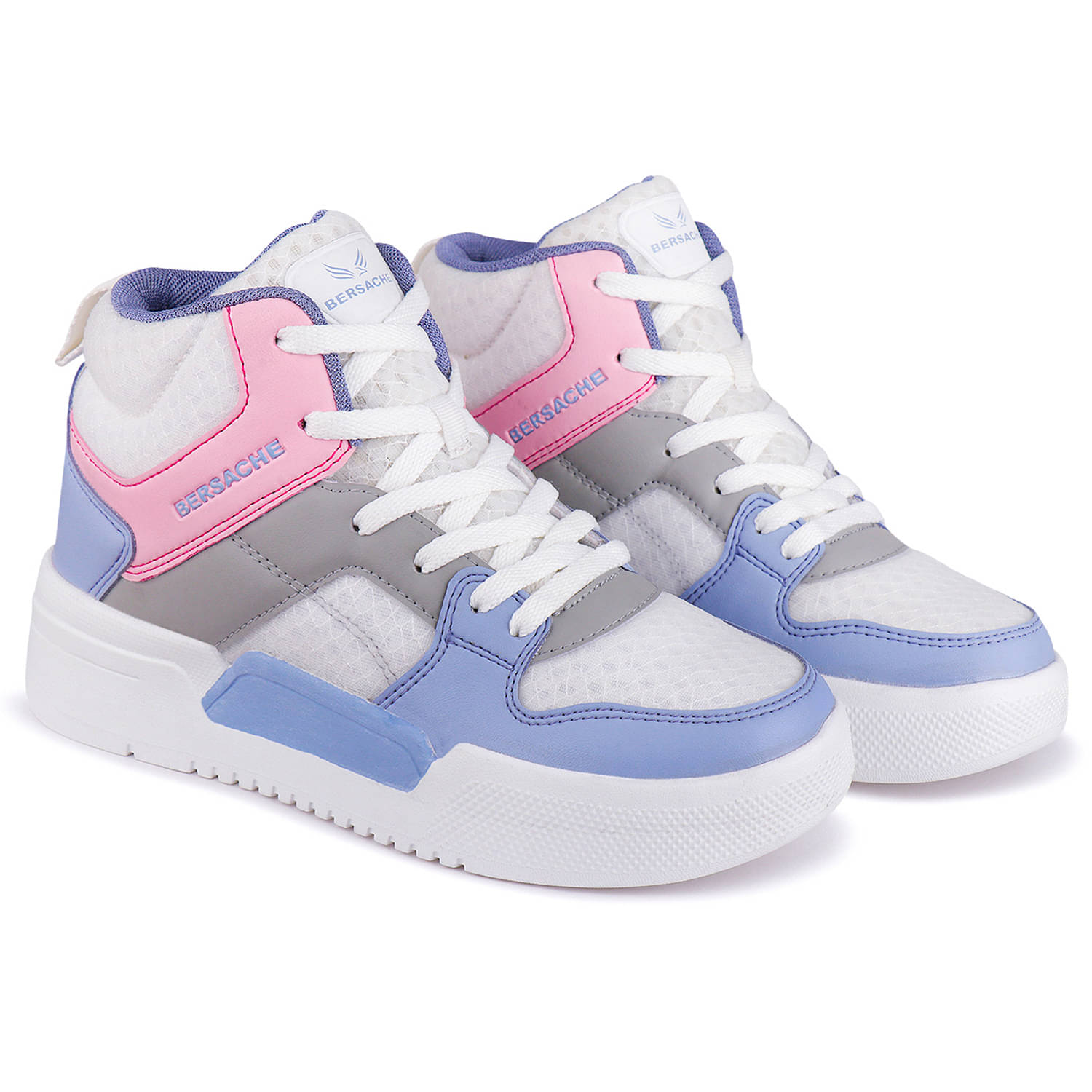     			Bersache - White Women's Running Shoes