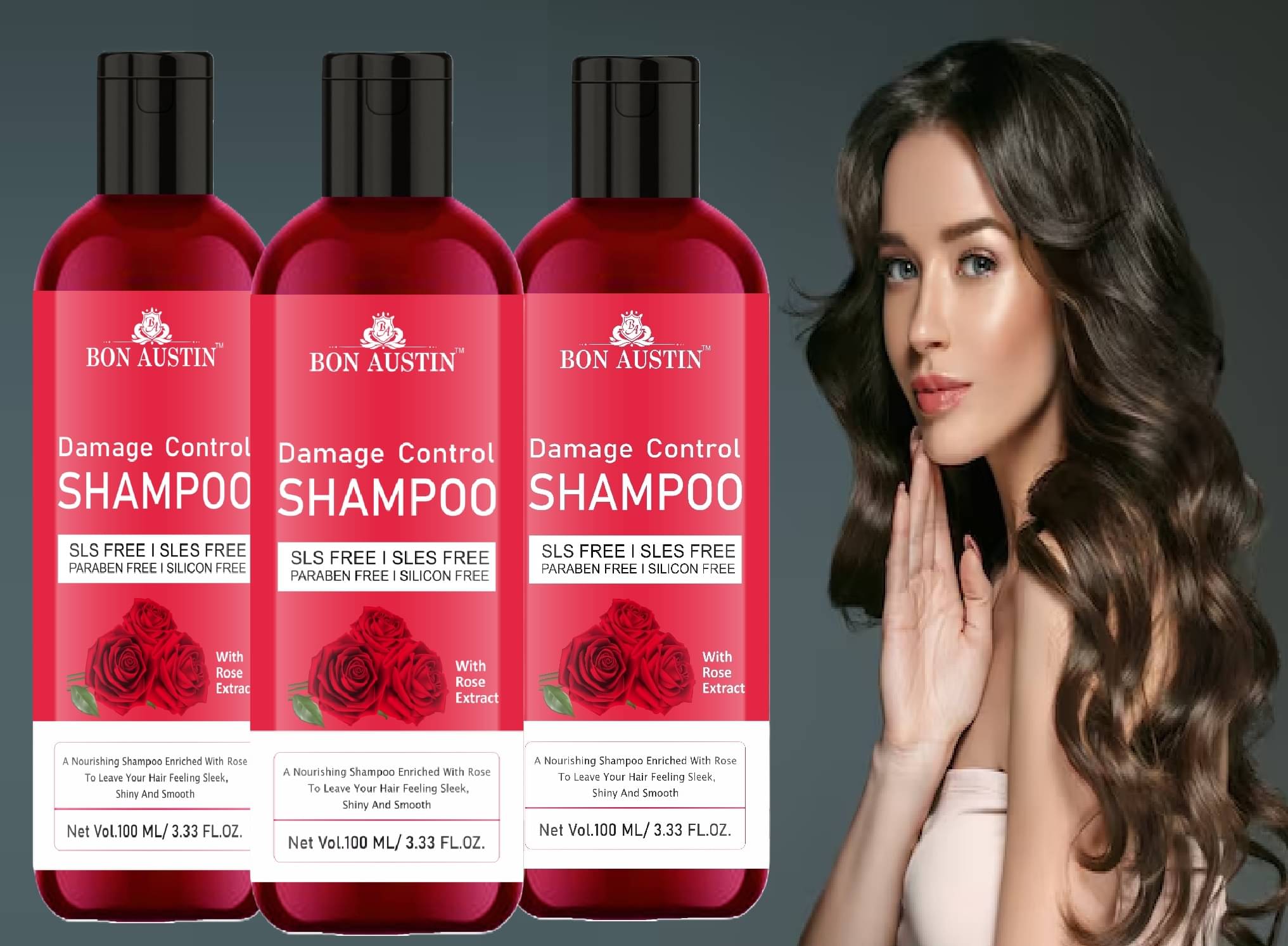     			Bon Austin Anti Dandruff Shampoo 100 ( Pack of 3 )