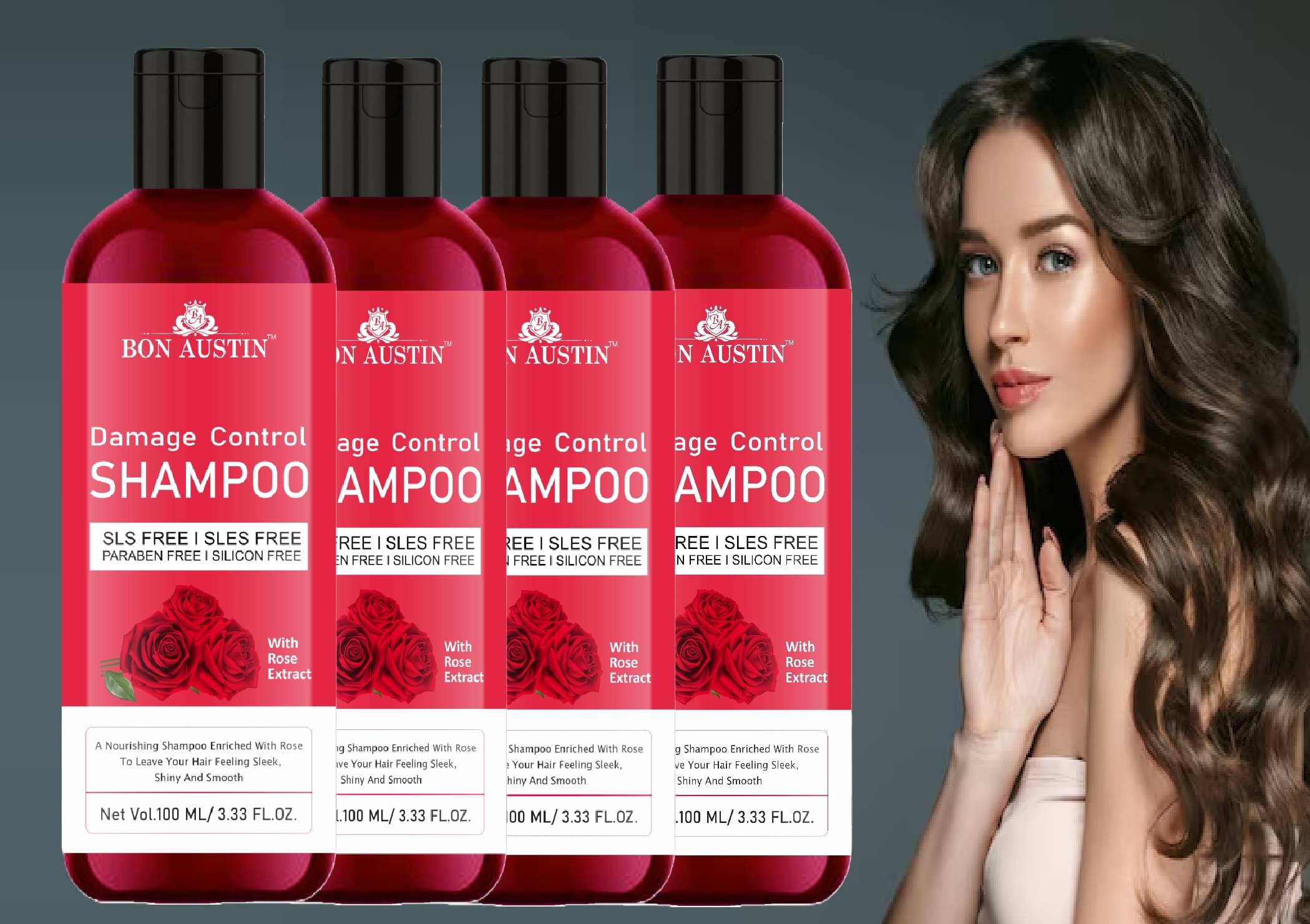     			Bon Austin Anti Dandruff Shampoo 100 ( Pack of 4 )