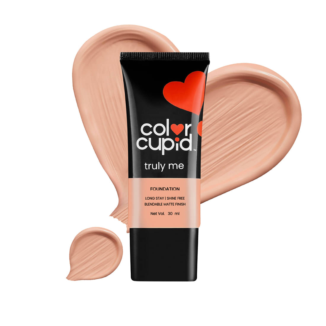     			Color Cupid Truly Me Foundation, Cappuccino, 16Hr Stay, Shine Free, Blendable Matte Finish, 30 Ml