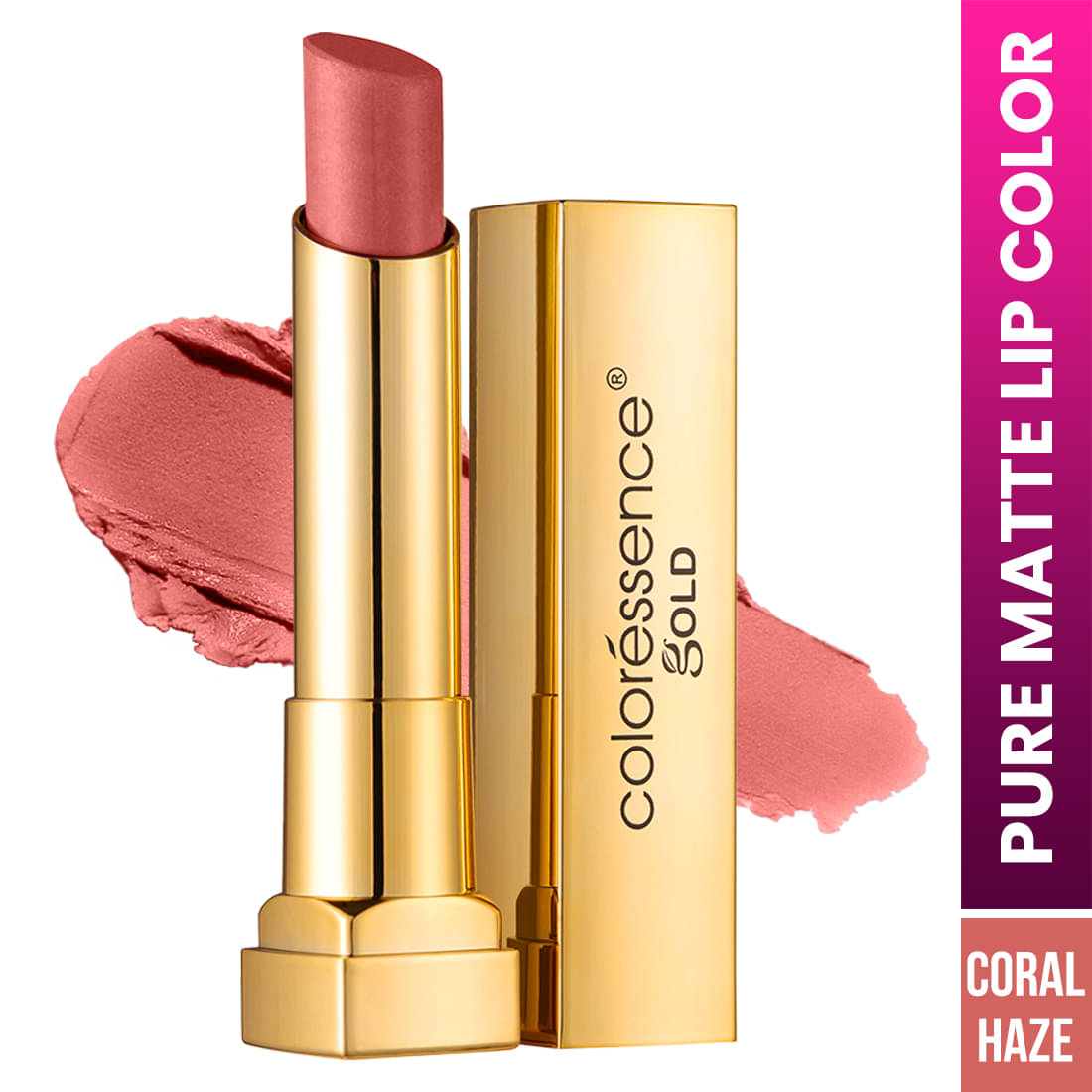     			Coloressence Peach Matte Lipstick 12