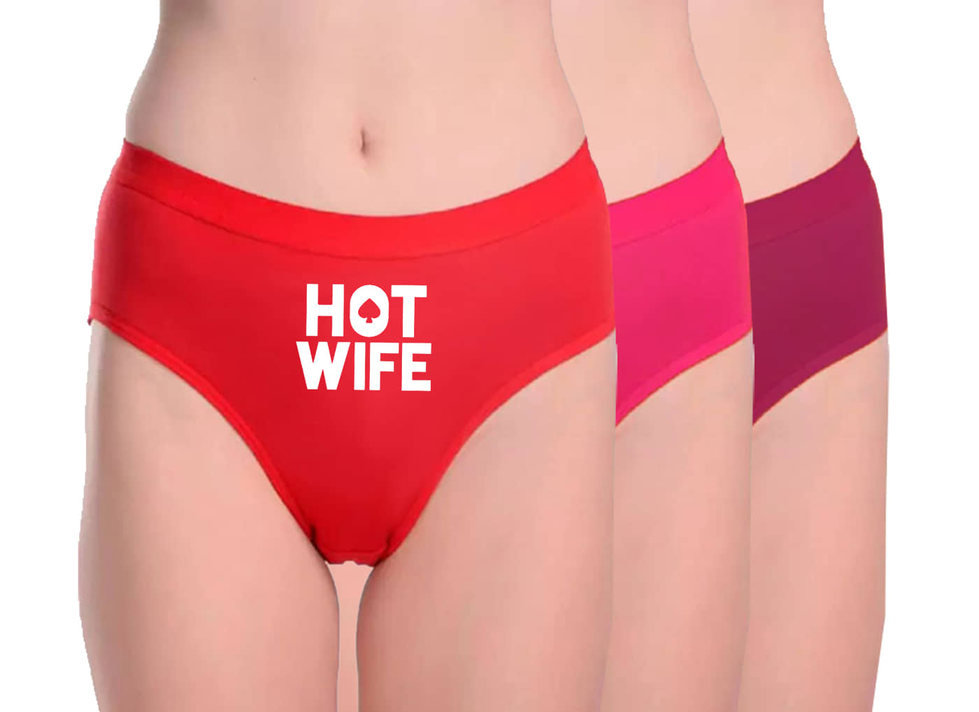 DOOZIE LOVEPLUS Pack of 3 Poly Cotton Printed Women's Hipster ( Multicolor )