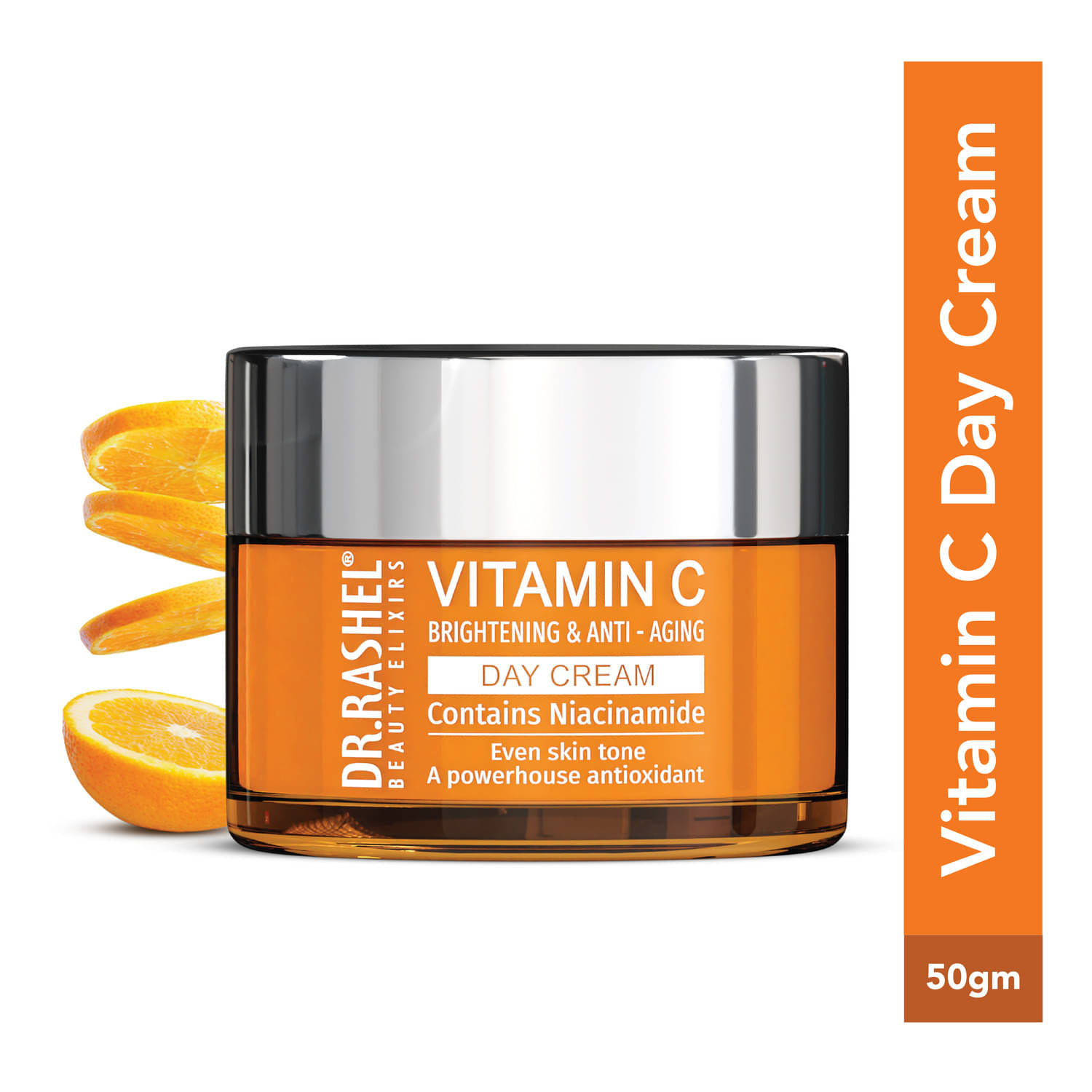     			DR RASHEL Vitamin C Day Cream Moisturizes and Brightens the all types of skin(50 ml, Pack of 1)