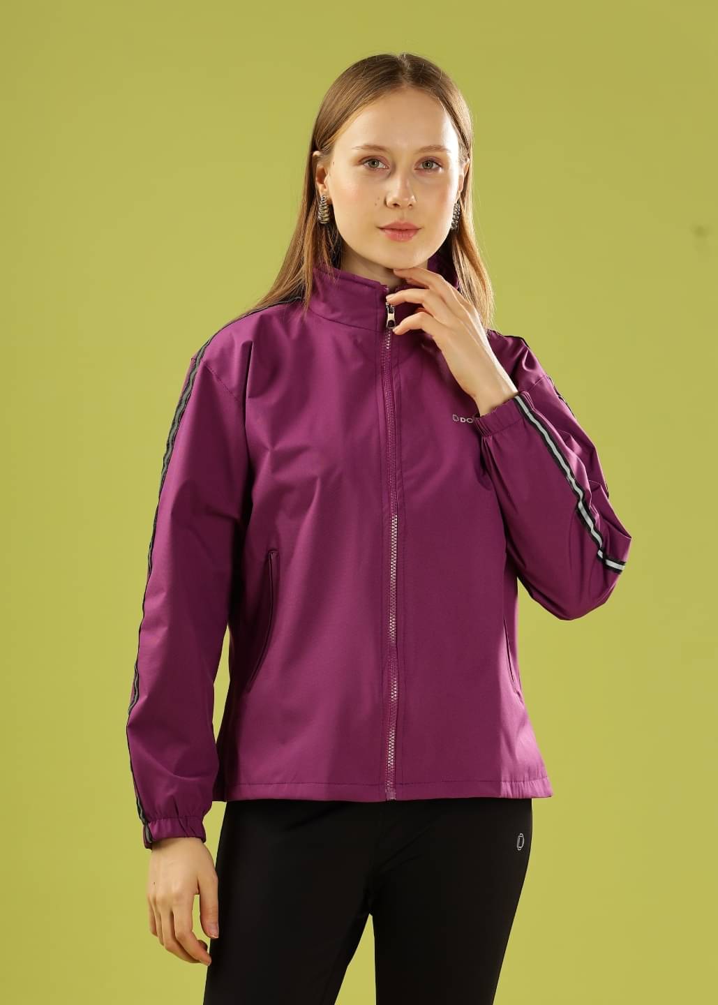     			Dollar - Polyester Blend Purple Bomber Jackets Pack of 1