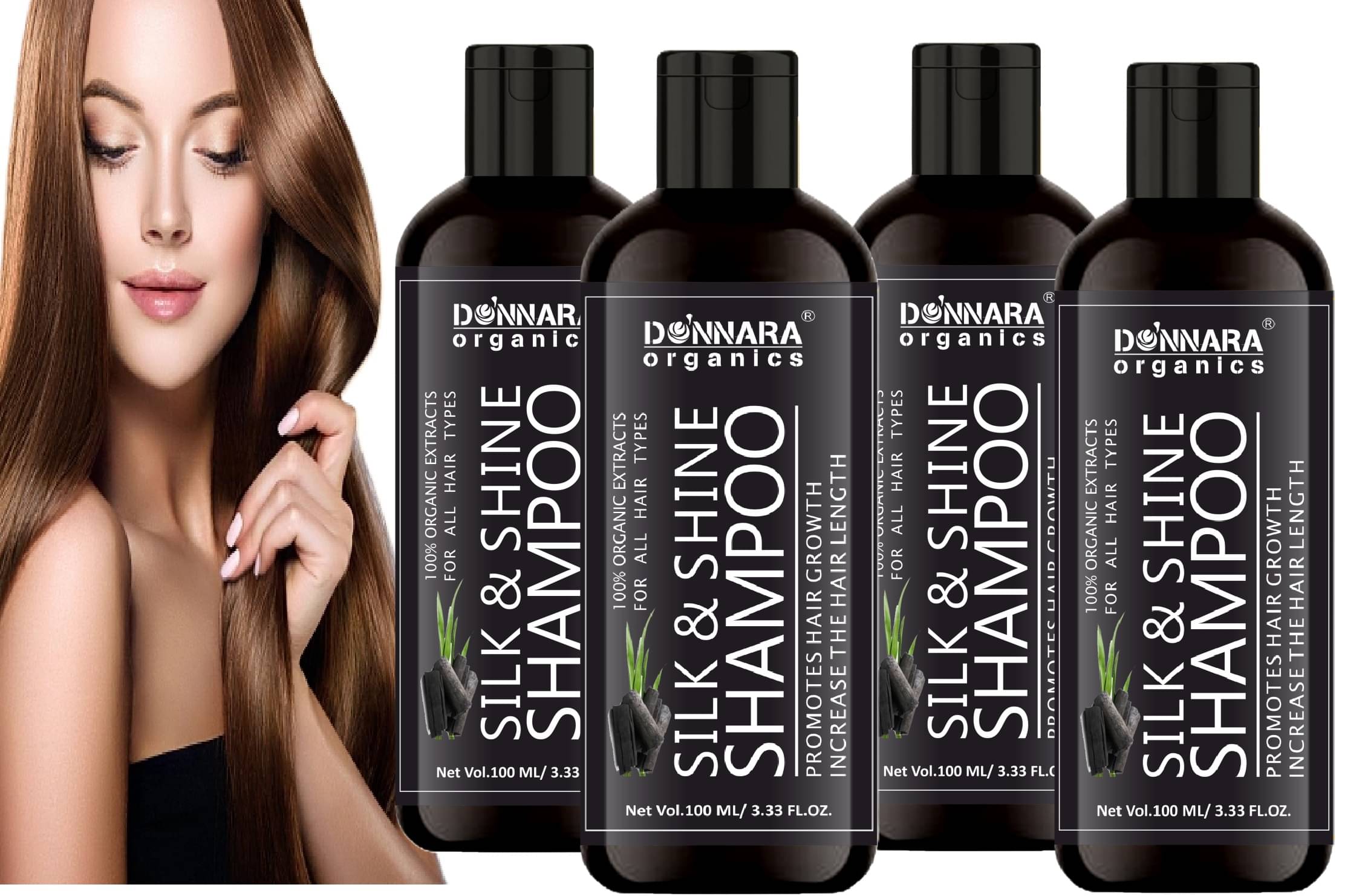     			Donnara Organics Smoothening Shampoo 100 ml ( Pack of 4 )