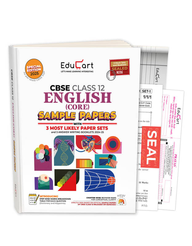     			Educart CBSE English Core Class 12 Sample Paper 2024-25 (With exclusive CBSE Mock Booklets for 2025 Exam)