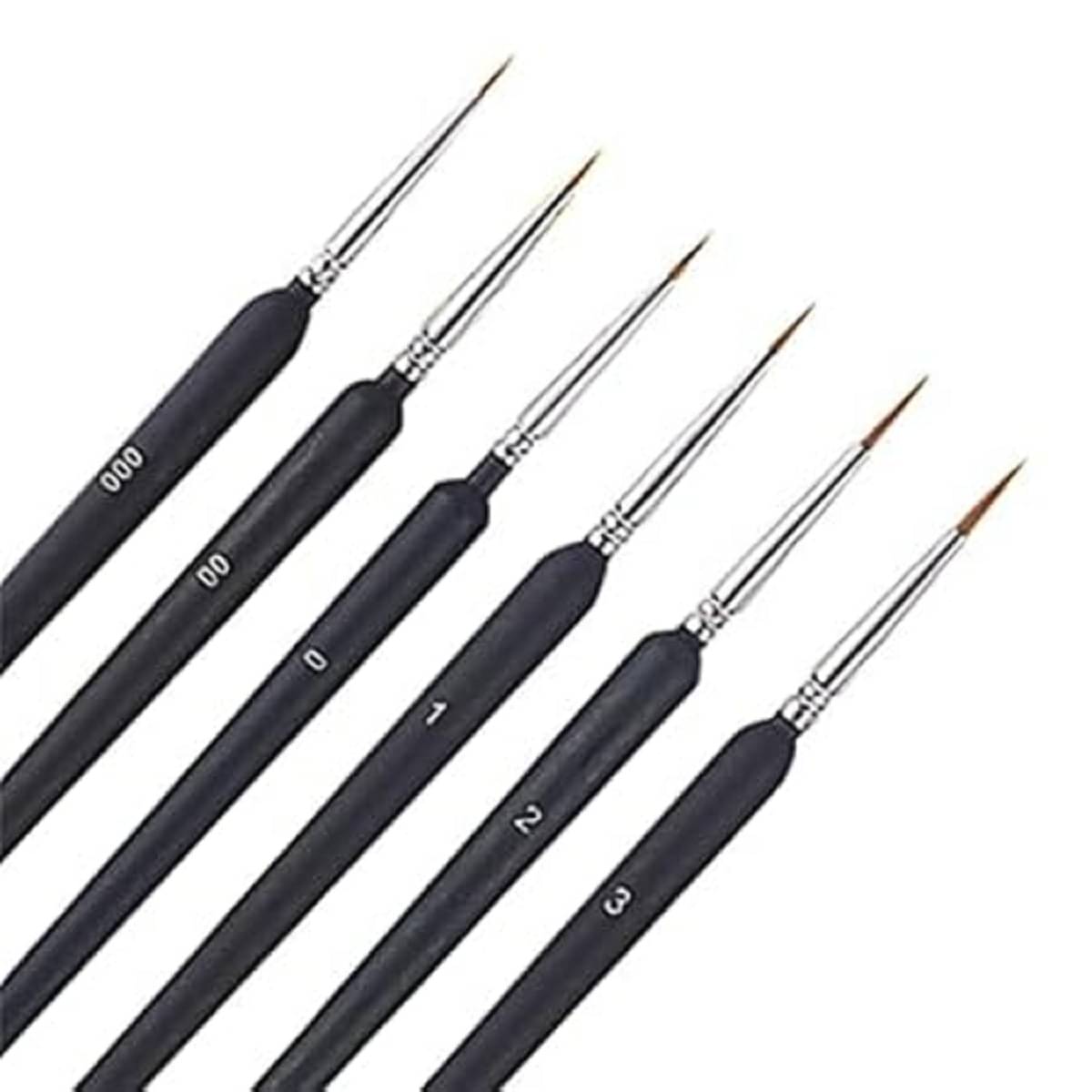 Fine Liner Miniature Paint Brushes for Fine Detailing & Painting, Detail Fine Tip Paint Brushes Brushes for Miniature Art, Nail Art, Model Painting     			Fine Liner Miniature Paint Brushes for Fine Detailing & Painting, Detail Fine Tip Paint Brushes Brushes for Miniature Art, Nail Art, Model Painting