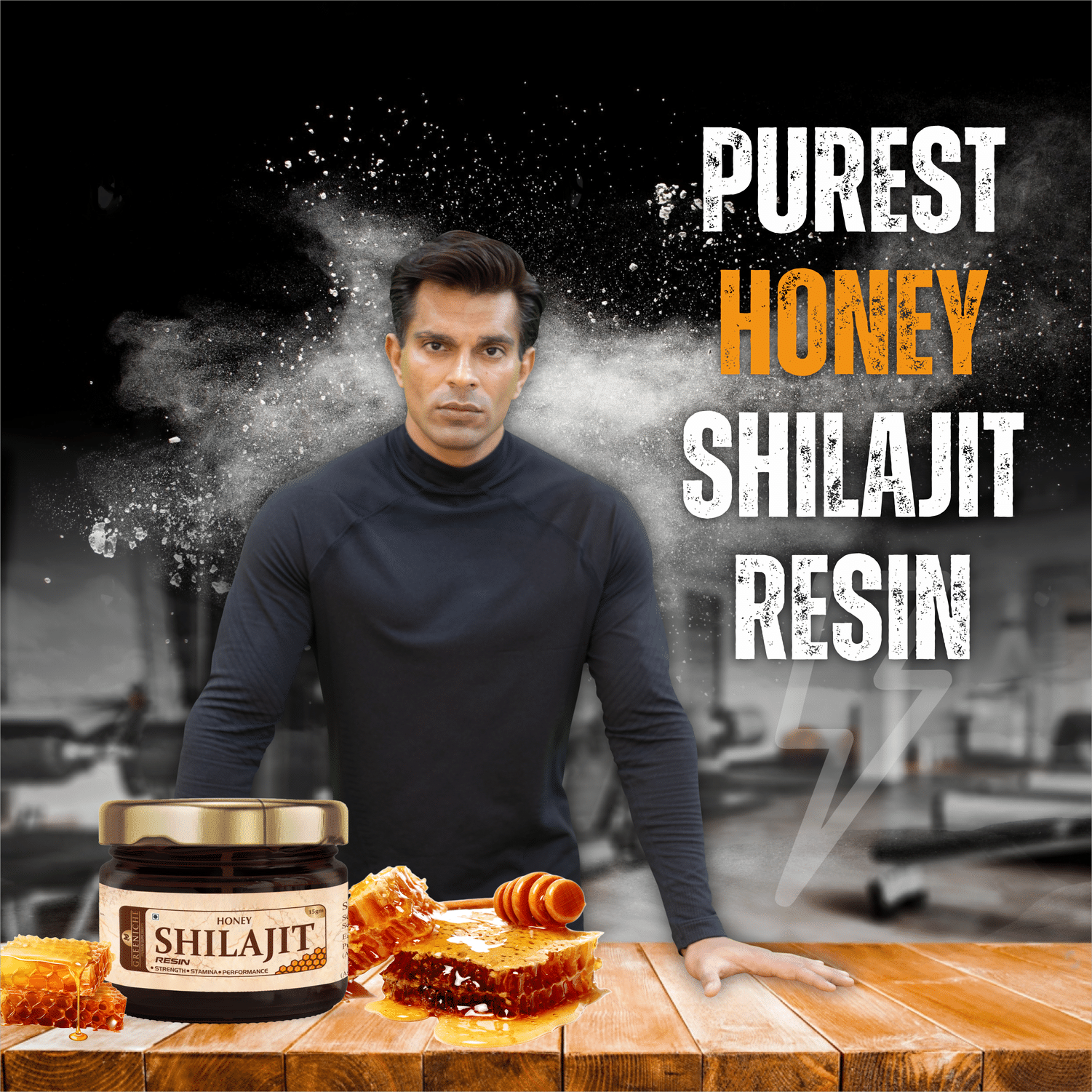     			Greeniche Pure Himalayan Honey Shilajit Resin | Strength, Power & Stamina | 15g