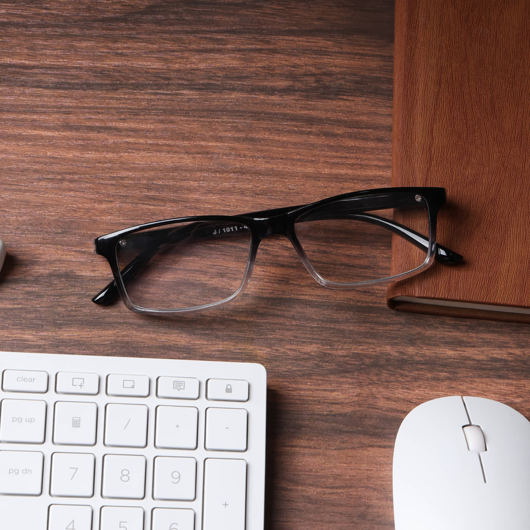 Hexxa Rectangle Full Rim Reading Glasses