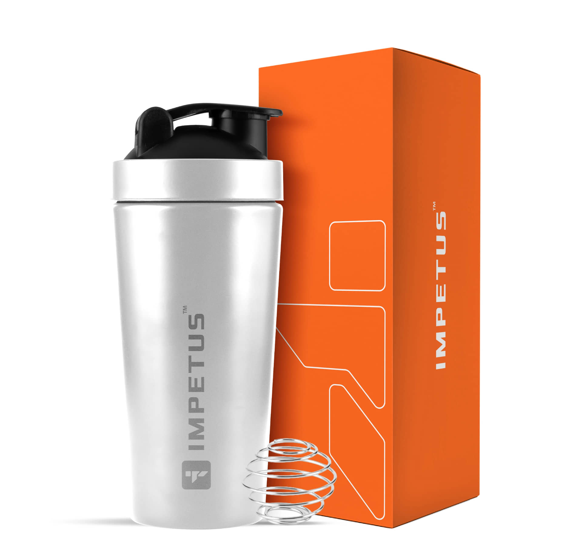 Impetus Stainless Steel White 700 mL Shaker ( Pack of 1 ) - Sports and Fitness Equipment | Buy online on ZillyBuy