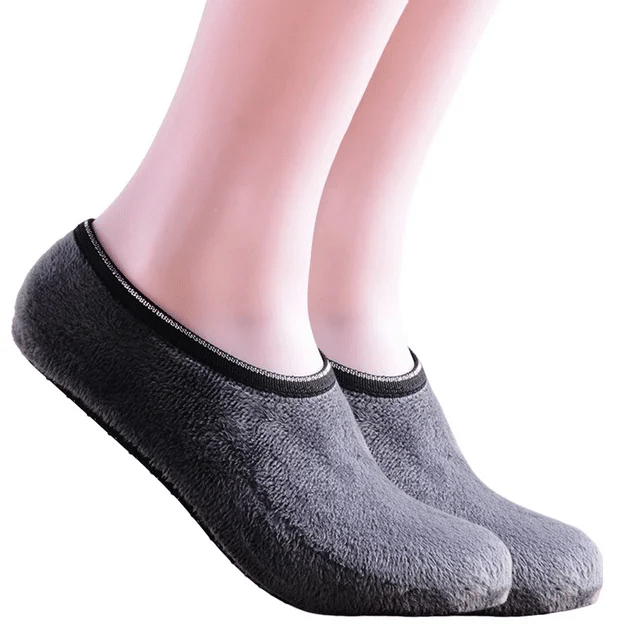 Infispace Pack of 1 Fleece Men's Solid Footies ( Light Grey ) Infispace Pack of 1 Fleece Men's Solid Footies ( Light Grey )