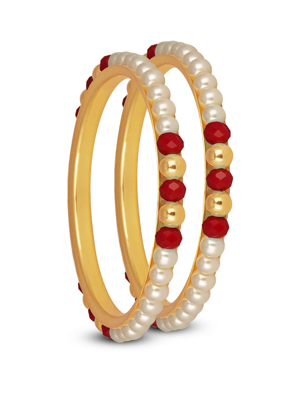 JFL - Jewellery For Less Red Bangle ( Pack of 2 ) JFL - Jewellery For Less Red Bangle ( Pack of 2 )
