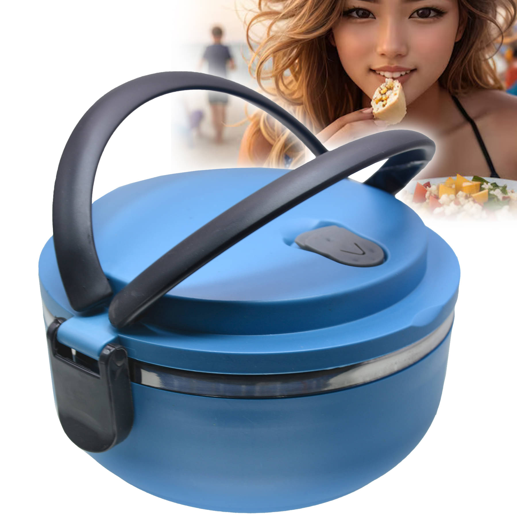     			JMALL 1 Container Plastic Insulated Lunch Box 1 - Container ( Pack of 1 )