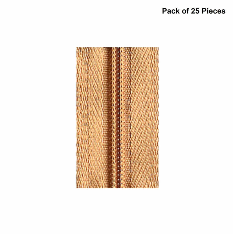     			Jyoti Zipper - CFC Size 3 - Color 4 (25 Zips of 8 Inches) Open-Ended, Ideal for Tailoring, Crafts, Fashion, Dressmaking | Zips Used in Stitching, Sewing, Pants, Bags - Pack of 25 Pieces