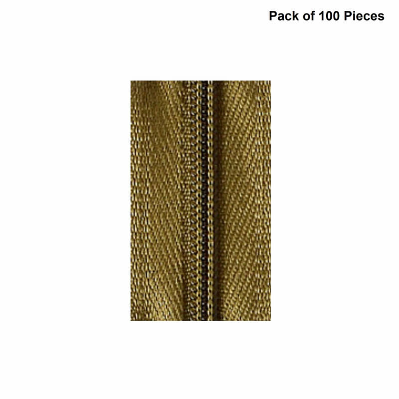     			Jyoti Zipper - CFC Size 3 - Color 17 (100 Zips of 8 Inches) Open-Ended, Ideal for Tailoring, Crafts, Fashion, Dressmaking | Zips Used in Stitching, Sewing, Pants, Bags - Pack of 100 Pieces