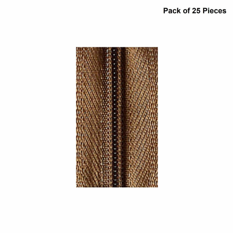     			Jyoti Zipper - CFC Size 3 - Color 7 (25 Zips of 8 Inches) Open-Ended, Ideal for Tailoring, Crafts, Fashion, Dressmaking | Zips Used in Stitching, Sewing, Pants, Bags - Pack of 25 Pieces
