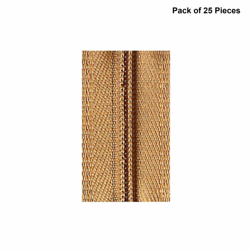     			Jyoti Zipper - CFC Size 3 - Color 6 (25 Zips of 8 Inches) Open-Ended, Ideal for Tailoring, Crafts, Fashion, Dressmaking | Zips Used in Stitching, Sewing, Pants, Bags - Pack of 25 Pieces