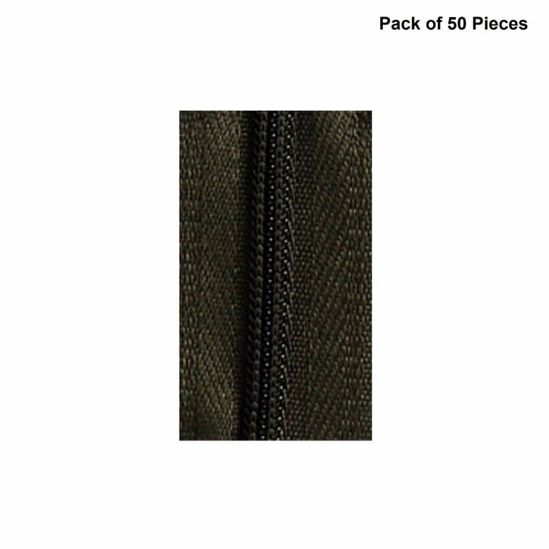     			Jyoti Zipper - CFC Size 3 - Color 20 (50 Zips of 8 Inches) Open-Ended, Ideal for Tailoring, Crafts, Fashion, Dressmaking | Zips Used in Stitching, Sewing, Pants, Bags - Pack of 50 Pieces