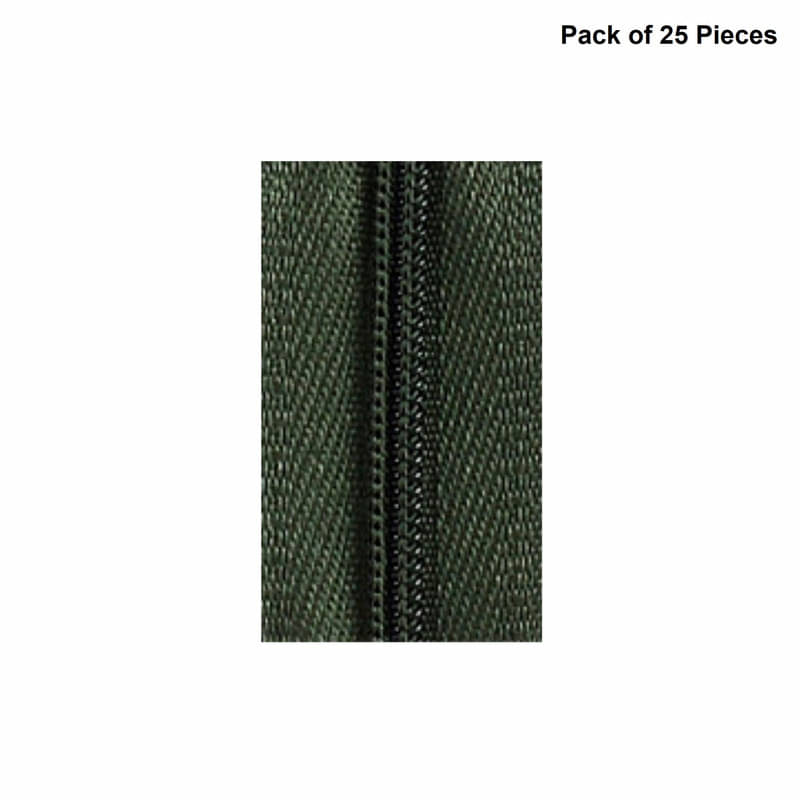     			Jyoti Zipper - CFC Size 3 - Color 19 (25 Zips of 8 Inches) Open-Ended, Ideal for Tailoring, Crafts, Fashion, Dressmaking | Zips Used in Stitching, Sewing, Pants, Bags - Pack of 25 Pieces