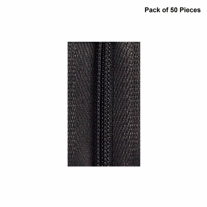     			Jyoti Zipper - CFC Size 3 - Color 21 (50 Zips of 8 Inches) Open-Ended, Ideal for Tailoring, Crafts, Fashion, Dressmaking | Zips Used in Stitching, Sewing, Pants, Bags - Pack of 50 Pieces