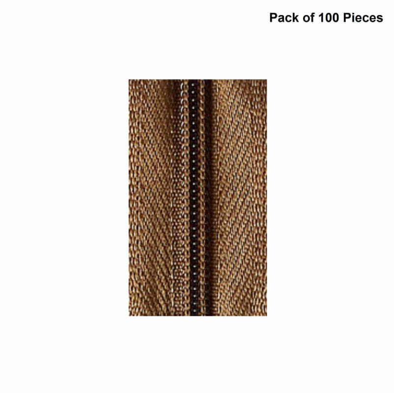     			Jyoti Zipper - CFC Size 3 - Color 7 (100 Zips of 8 Inches) Open-Ended, Ideal for Tailoring, Crafts, Fashion, Dressmaking | Zips Used in Stitching, Sewing, Pants, Bags - Pack of 100 Pieces