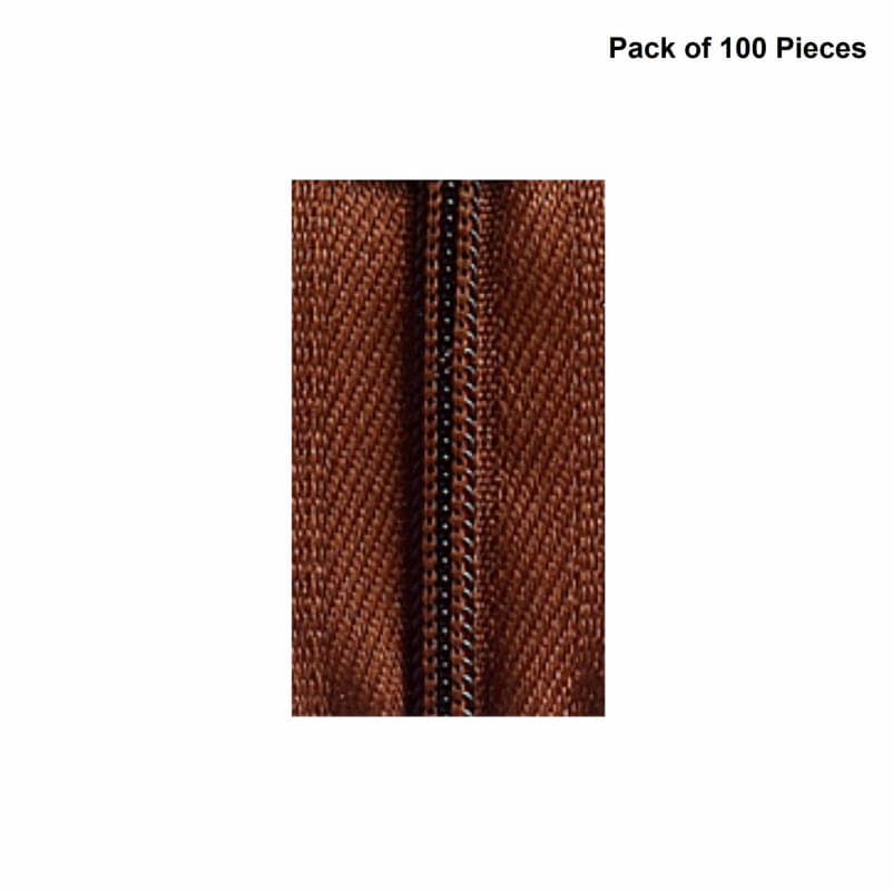     			Jyoti Zipper - CFC Size 3 - Color 9 (100 Zips of 8 Inches) Open-Ended, Ideal for Tailoring, Crafts, Fashion, Dressmaking | Zips Used in Stitching, Sewing, Pants, Bags - Pack of 100 Pieces