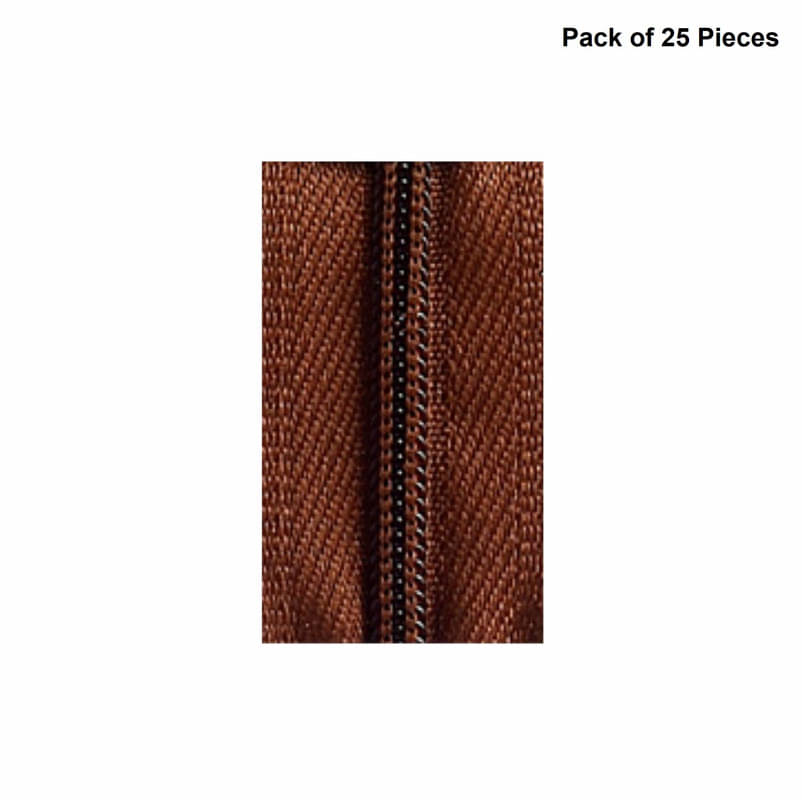     			Jyoti Zipper - CFC Size 3 - Color 9 (25 Zips of 8 Inches) Open-Ended, Ideal for Tailoring, Crafts, Fashion, Dressmaking | Zips Used in Stitching, Sewing, Pants, Bags - Pack of 25 Pieces