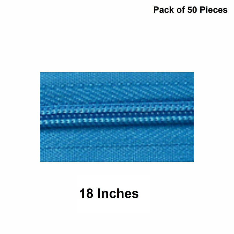     			Jyoti Zipper - Concealed Size 3 - Color 32 (50 Zips of 18 Inches) Open-Ended, Ideal for Tailoring, Crafts, Fashion, Dressmaking | Zips Used in Stitching, Sewing, Pants, Bags - Pack of 50 Pieces