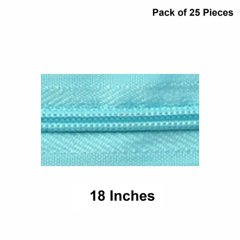     			Jyoti Zipper - Concealed Size 3 - Color 14 (25 Zips of 18 Inches) Open-Ended, Ideal for Tailoring, Crafts, Fashion, Dressmaking | Zips Used in Stitching, Sewing, Pants, Bags - Pack of 25 Pieces