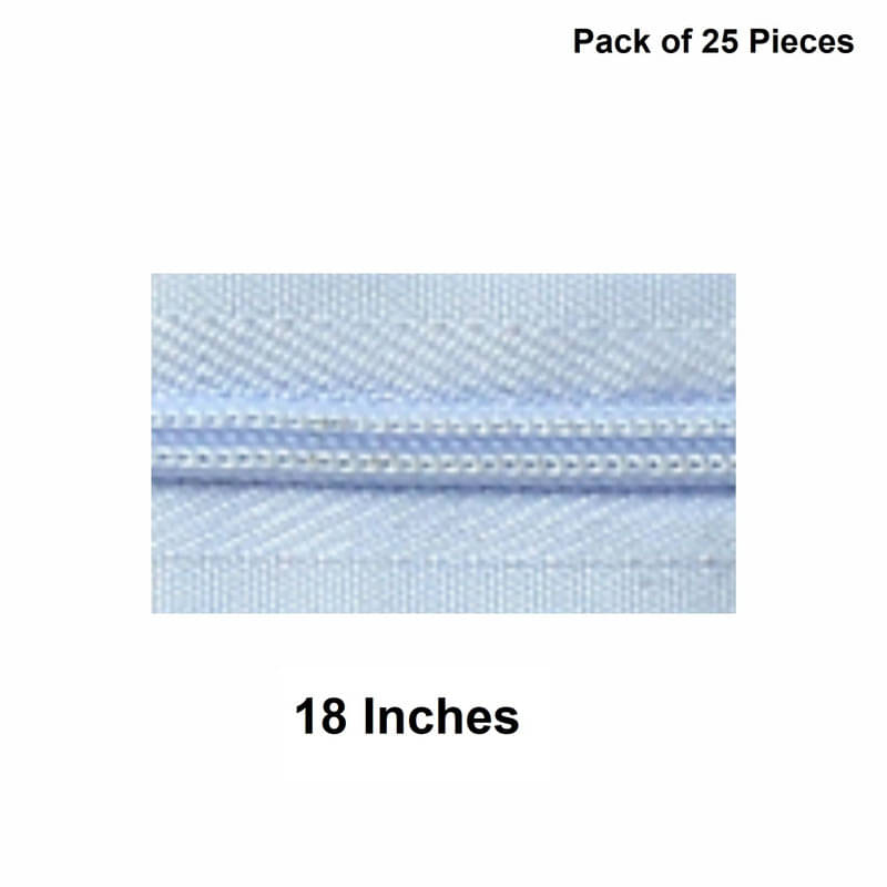     			Jyoti Zipper - Concealed Size 3 - Color 10 (25 Zips of 18 Inches) Open-Ended, Ideal for Tailoring, Crafts, Fashion, Dressmaking | Zips Used in Stitching, Sewing, Pants, Bags - Pack of 25 Pieces